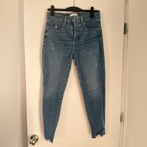LOFT distressed skinny ankle jean size 29/8